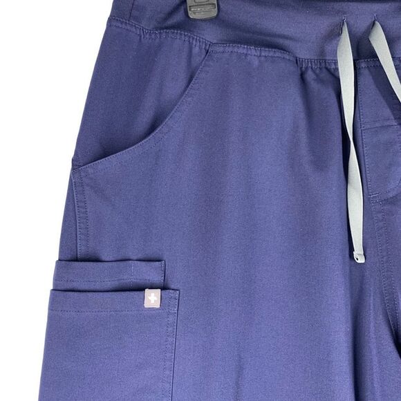 Figs Kade Cargo Scrub Pants Women L/T Navy Blue - Picture 5 of 9